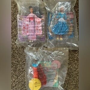 Vintage Collectible McDonald's Happy Meal Barbie Toys "Dutch, Japanese & Kenyan"